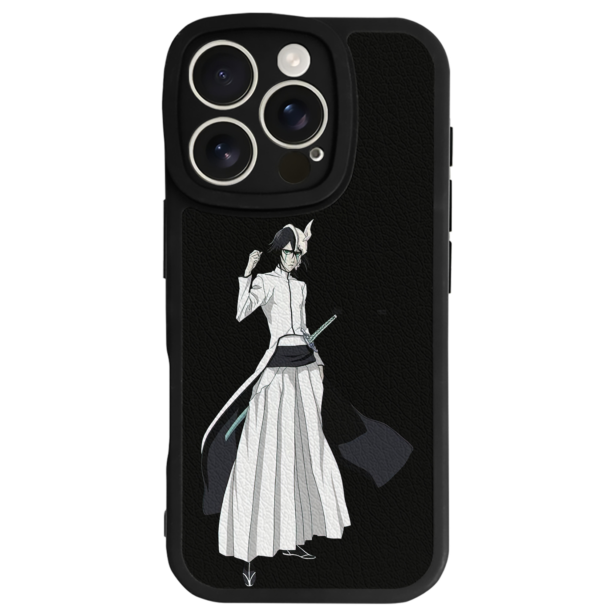 （画像用） ブリーチ ウルキオラ·シファー BLEACH Ulquiorra cifer 【iPhone 16シリーズ対応】シリコンスマホケース（レザー調） 材質：シリコン